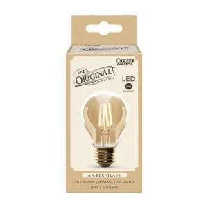 FEIT Electric  A19  E26 (Medium)  LED Bulb  Amber Soft White  60 Watt