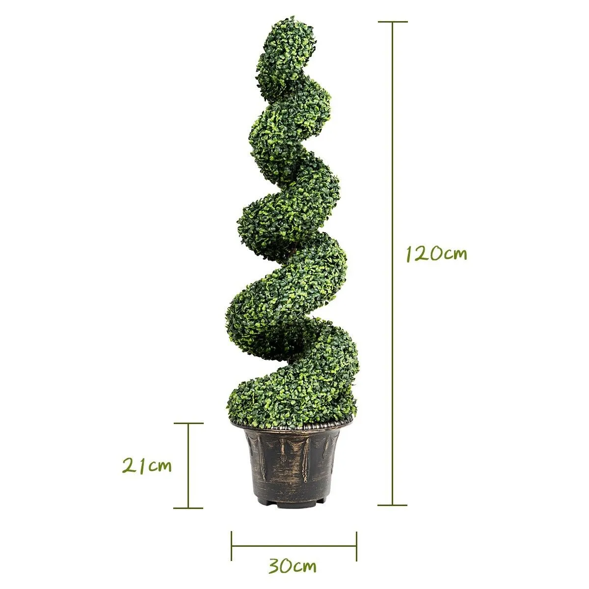 120cm Artificial Boxwood Spiral Tree