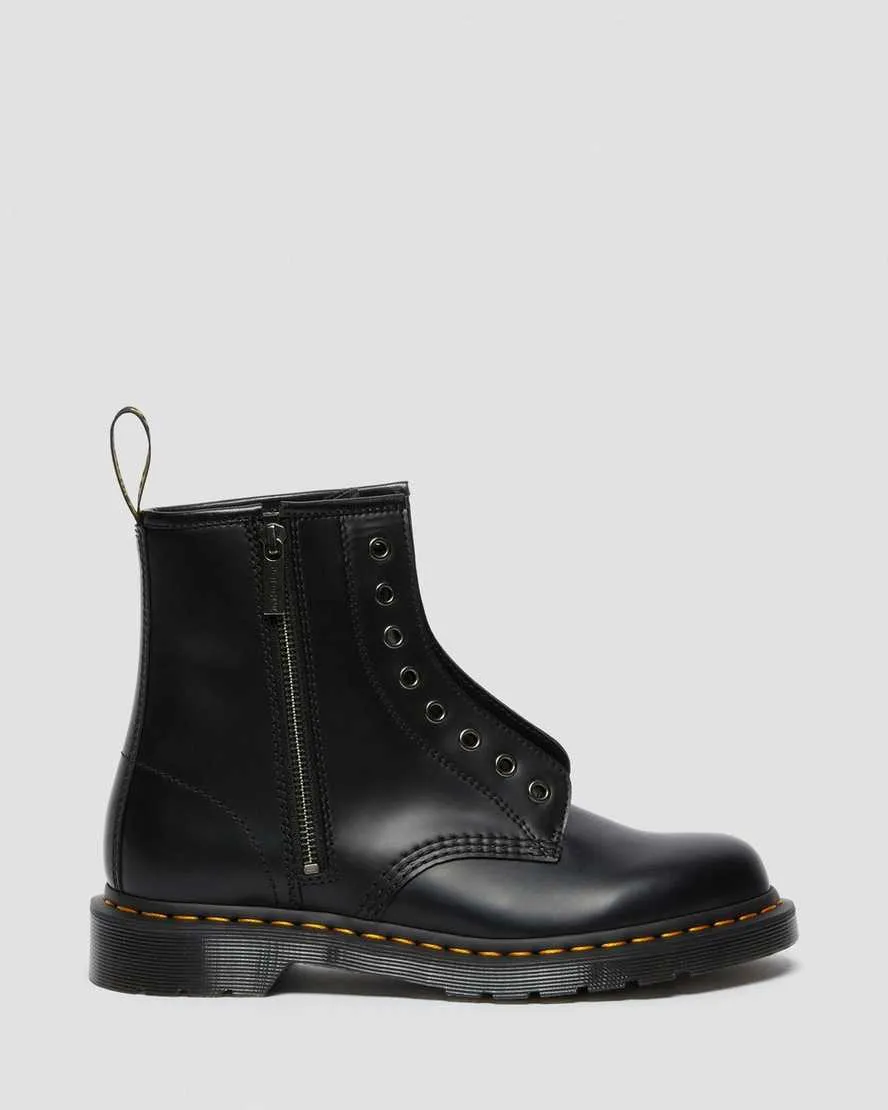 1460 ELS Black Smooth Leather Lace Up Boot