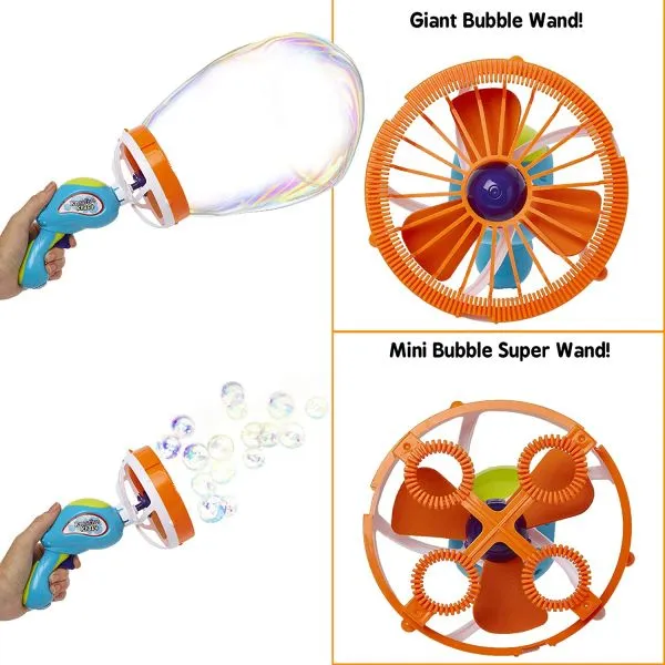 2 in 1 Giant Outdoor Play Summer Bubble Blaster Gun