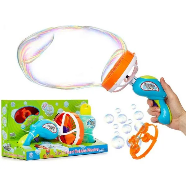 2 in 1 Giant Outdoor Play Summer Bubble Blaster Gun