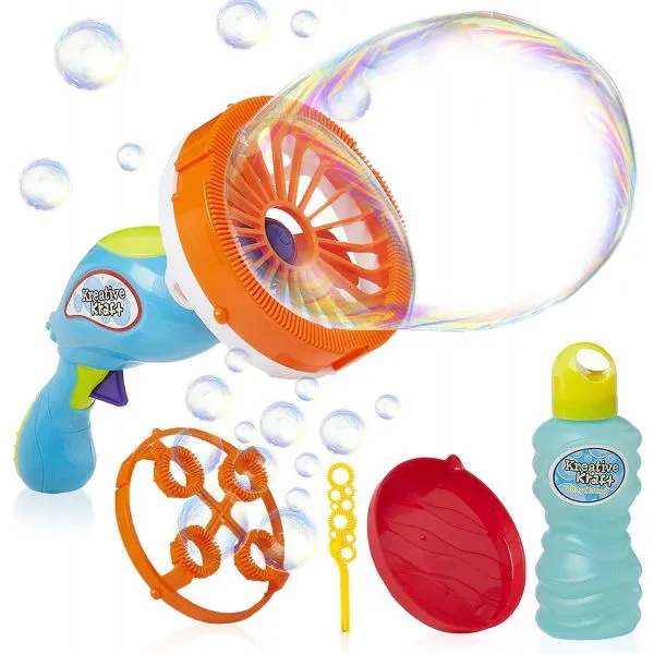 2 in 1 Giant Outdoor Play Summer Bubble Blaster Gun