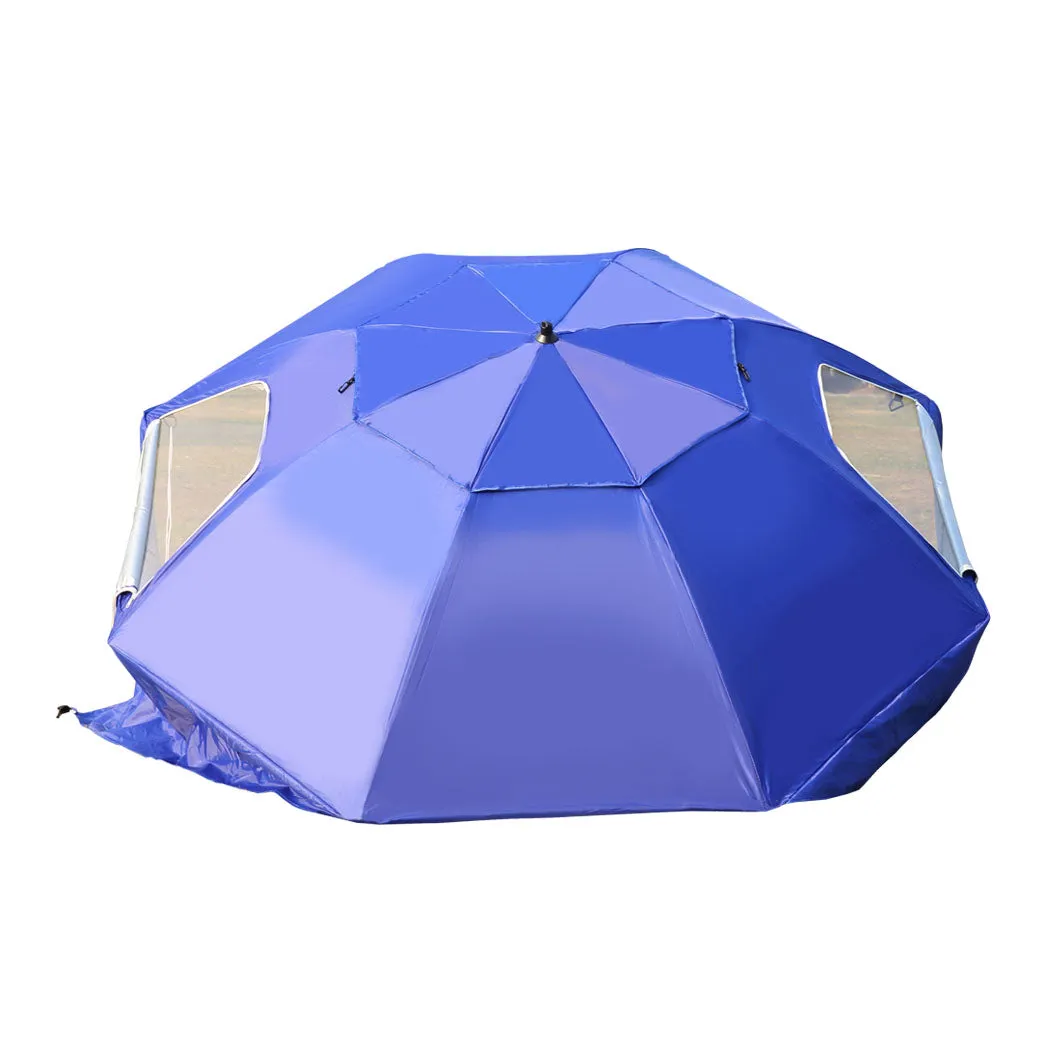 2.33m Nanakuli Outdoor Umbrella Beach Sun Shade Garden Shelter - Blue