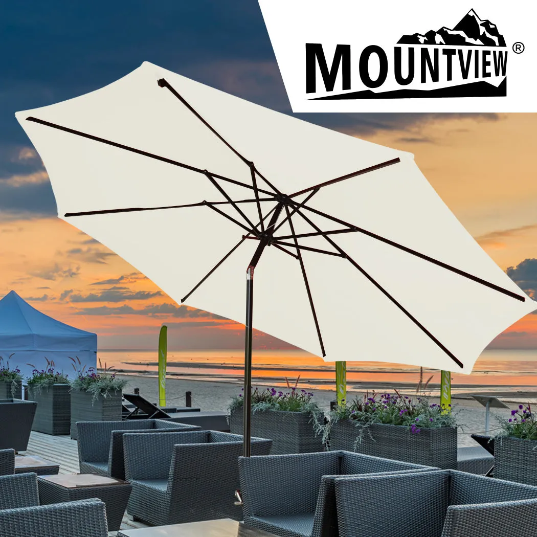 2.7m Waipio Outdoor Umbrella Patio Aluminum Tiltable - Beige