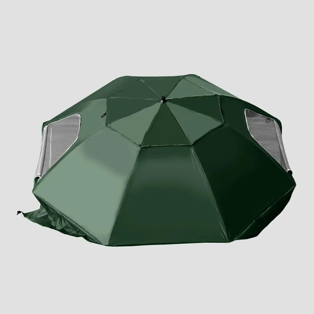 2m Nanakuli Outdoor Umbrella Beach Sun Shade Weather Patio Garden Shelter Tilt - Green