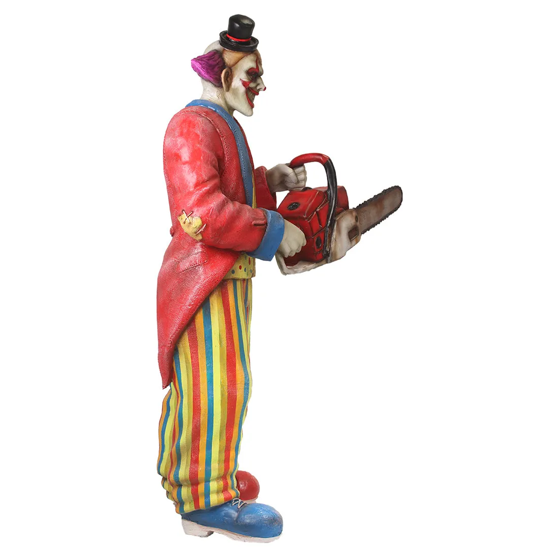 6' Scary Clown with Chainsaw