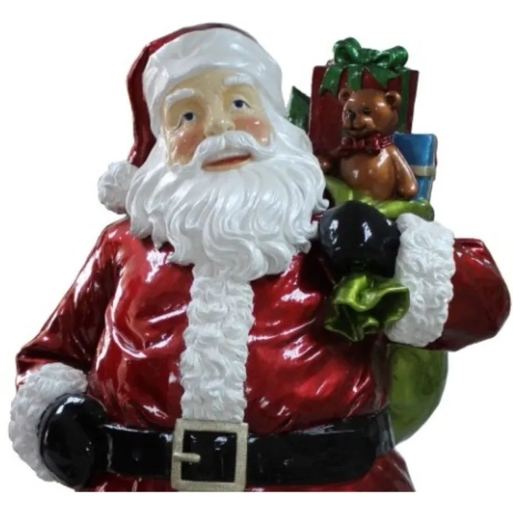 63" Red and White Santa Claus with Presents Christmas Decoration