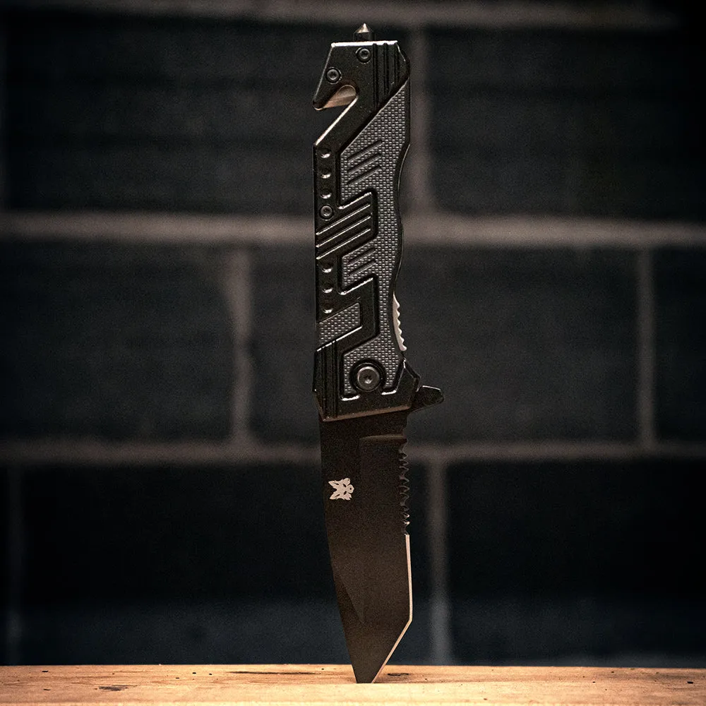 8.5" Tanto Spring Assisted Folding Knife