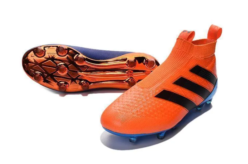 Adidas ACE 16  Purecontrol FG/AG Soccer Cleats Dark Blue Orange Black