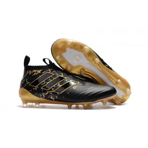 Adidas Ace 17  Purecontrol FG Soccer Cleats Black Golden