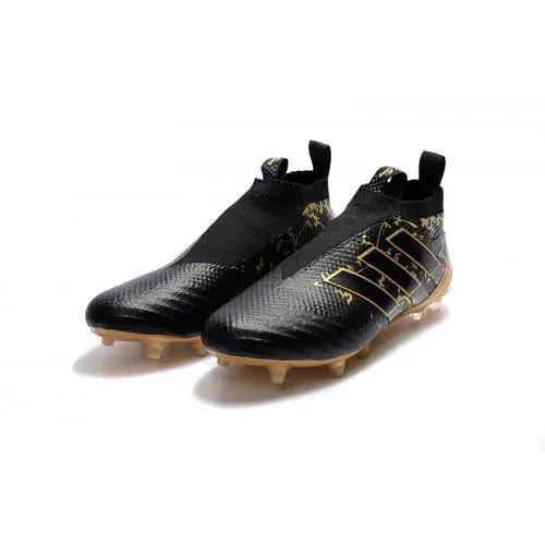 Adidas Ace 17  Purecontrol FG Soccer Cleats Black Golden