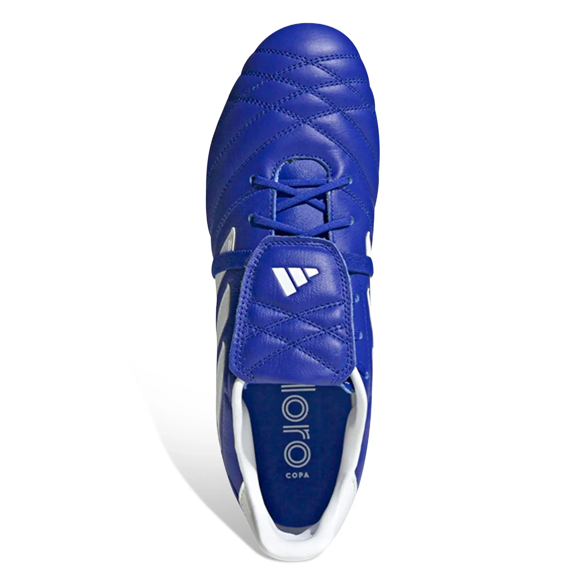 adidas Copa Gloro Firm Ground Soccer Cleats (Semi Lucid Blue/White)