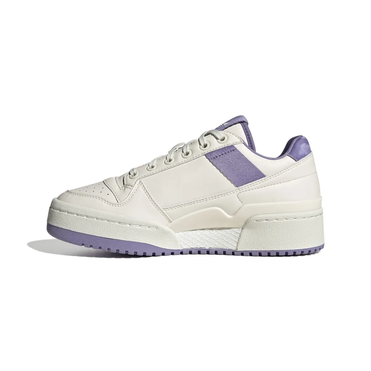 ADIDAS GX4617 FORUM BOLD WMN'S (Medium) White/White/Lilac Synthetic Lifestyle Shoes