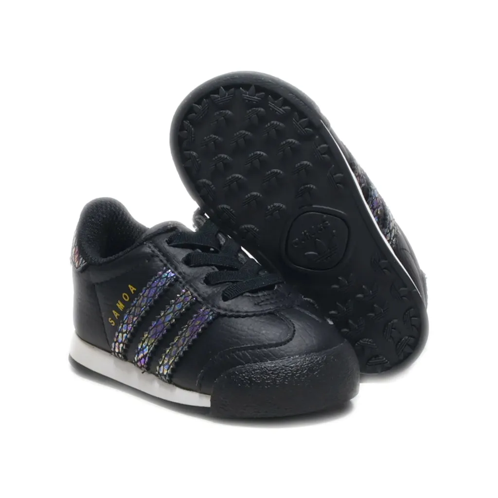 Adidas Samoa Walkers Leather Black Colour For Kids