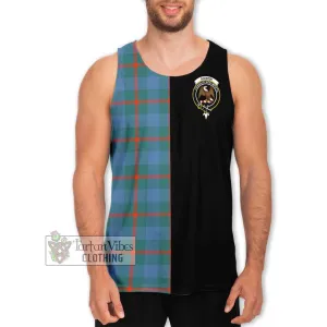 Agnew Ancient Tartan Men's Tank Top with Family Crest and Half Of Me Style