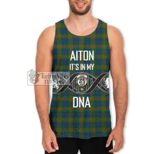 Aiton Tartan Men's Tank Top with Family Crest DNA In Me Style