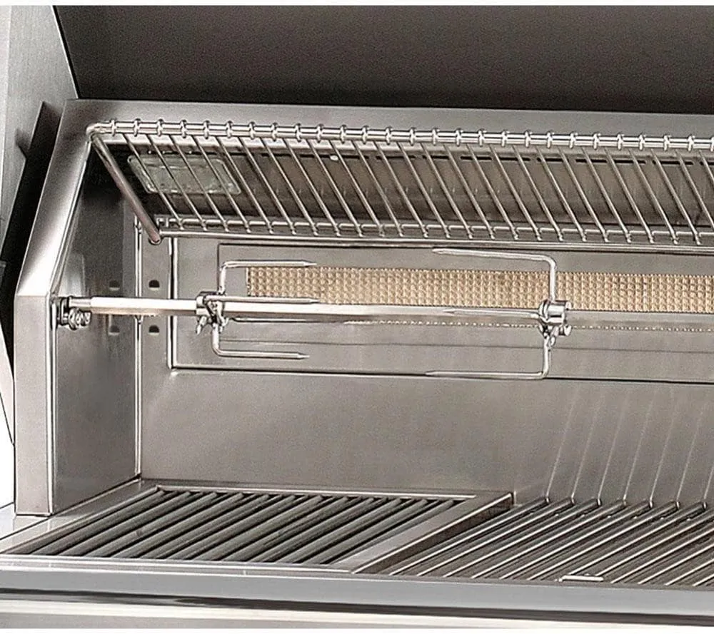 Alfresco 30" Freestanding Gas Grill Cart in Stainless Steel W/Sear Zone & Rotisserie -LP