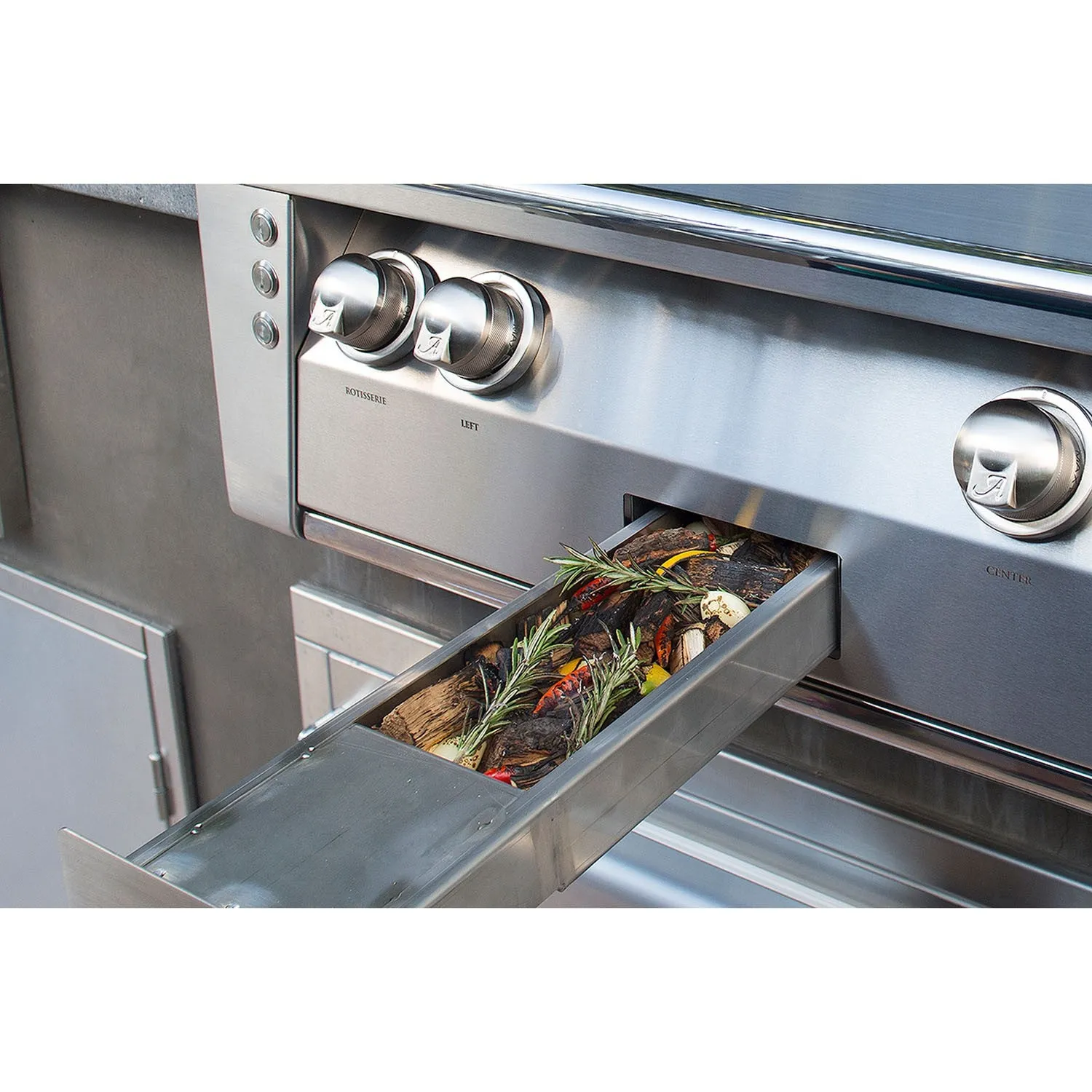 Alfresco 42" Natural Gas Built-In Grill with Sear Zone in Stainless Steel