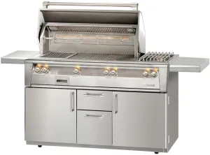 Alfresco 56" Freestanding Gas Grill in Stainless Steel W/Rotisserie & Sear Zone -Propane