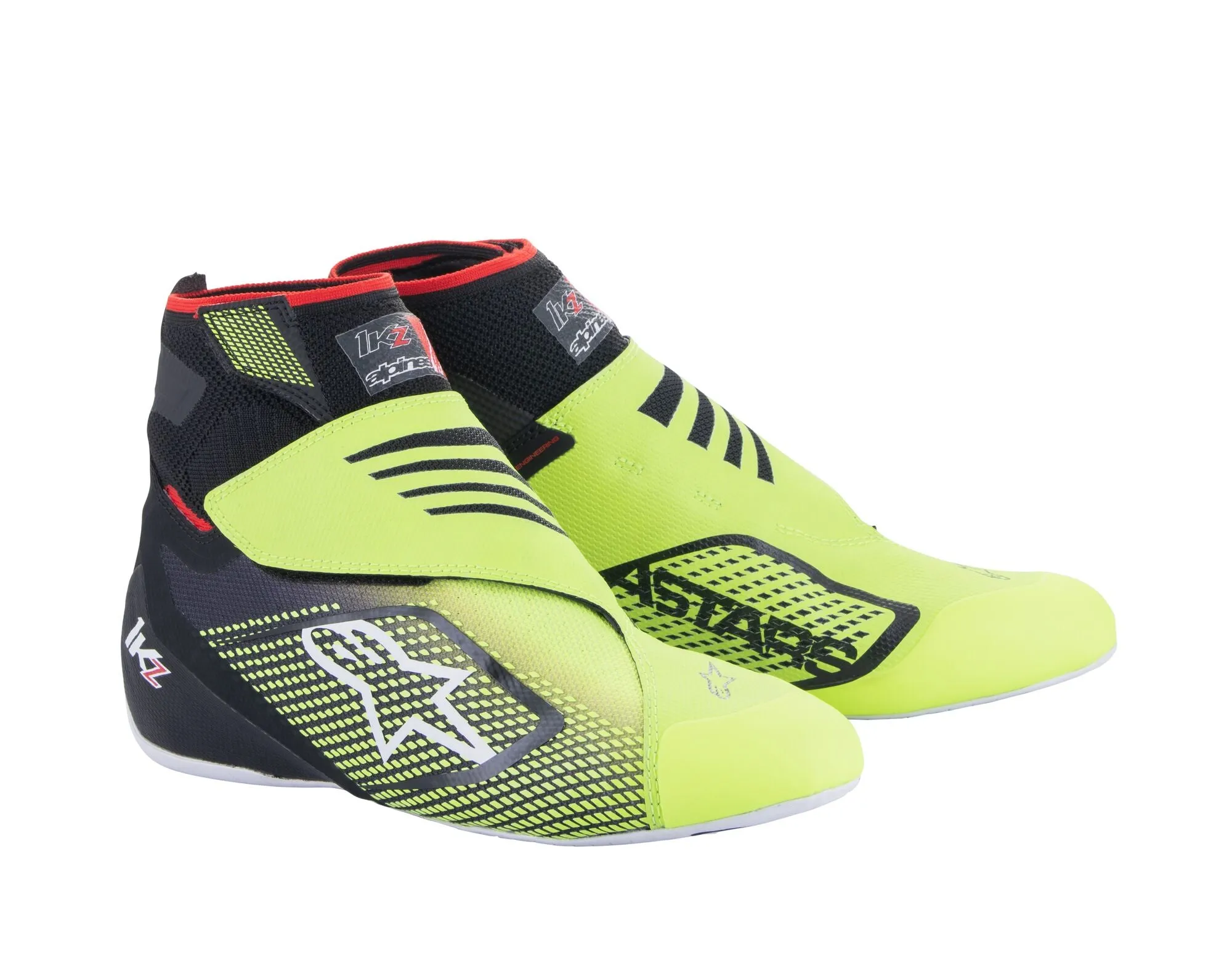 ALPINESTARS 2710723_155_12 Racing shoes SP , FIA 8856-2018, black/yellow fluo, Size 45,5