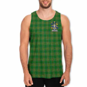 Alveston Irish Clan Tartan Men's Tank Top with Coat of Arms