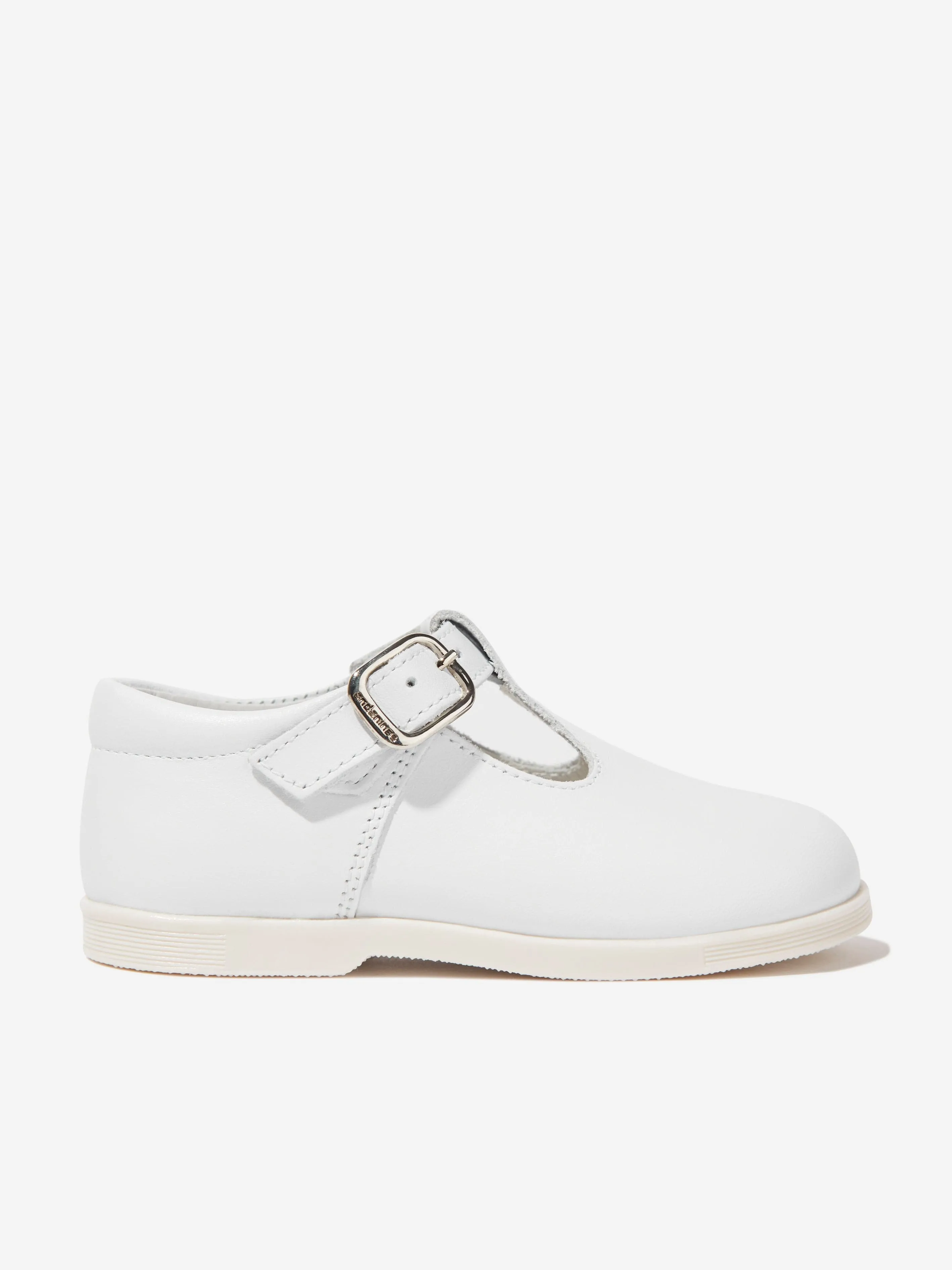 Andanines Kids T-Bar Shoes in White