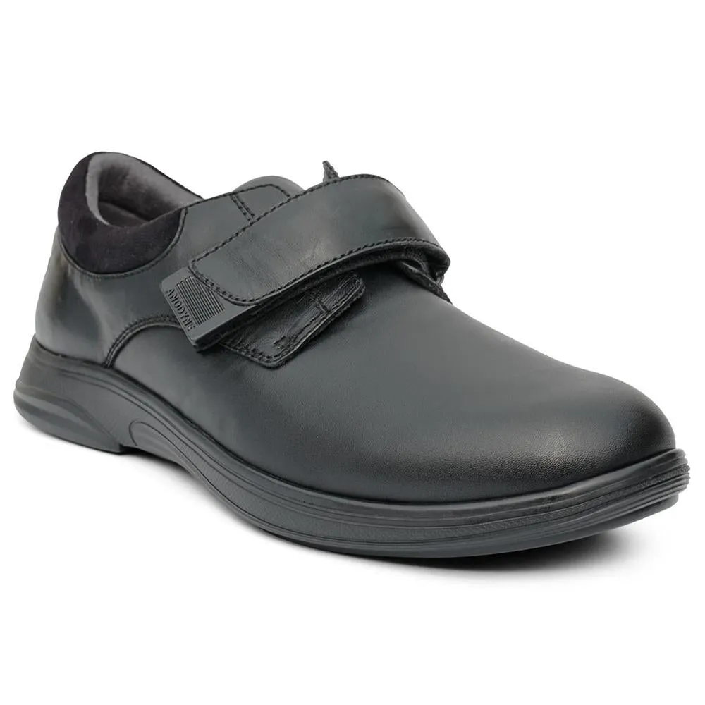 Anodyne No. 66 Men's Casual Comfort Stretch Shoes - Black Stretch