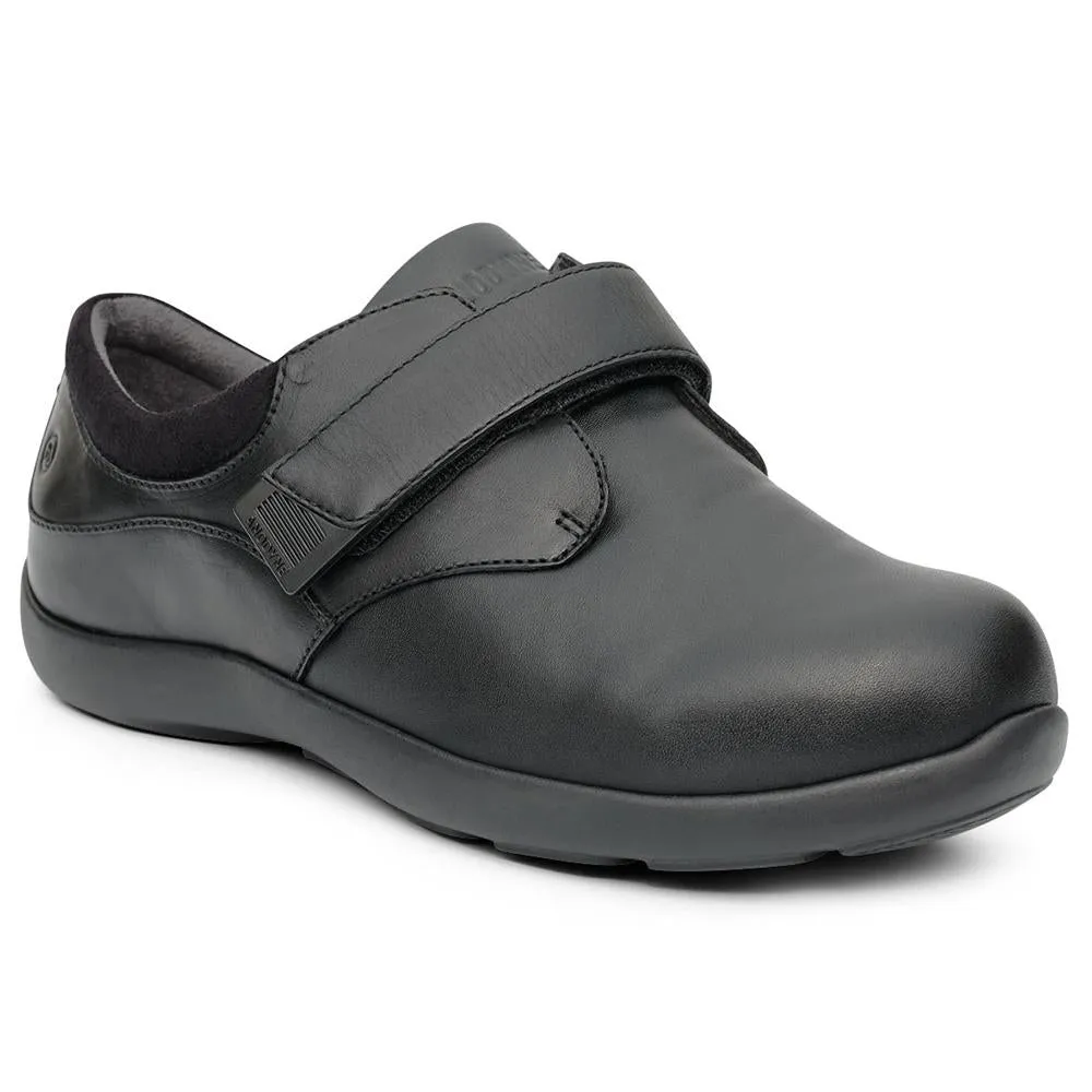 Anodyne No. 81 Women's Casual Double Depth Shoes - Black Stretch