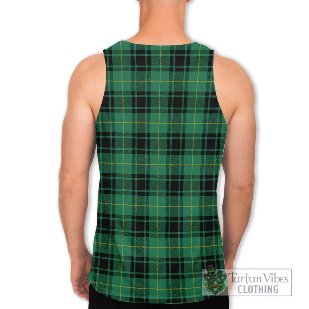 Arthur Ancient Tartan Men's Tank Top with Family Crest DNA In Me Style