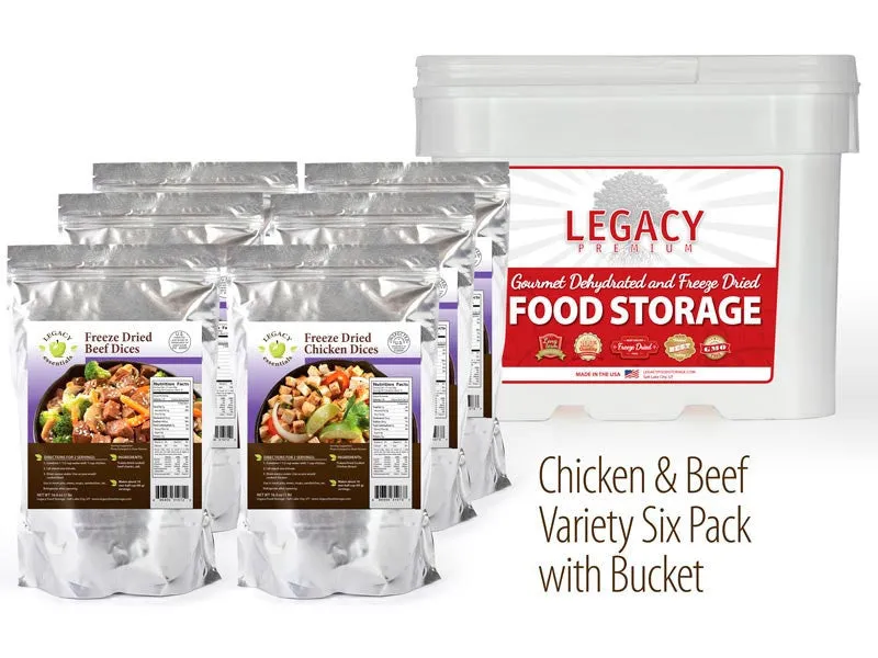 Assorted 100% USDA Freeze Dried Meat Package