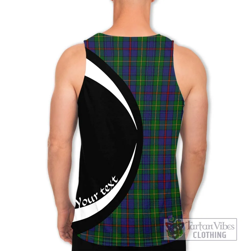 Bailey Tartan Men's Tank Top with Family Crest Circle Style