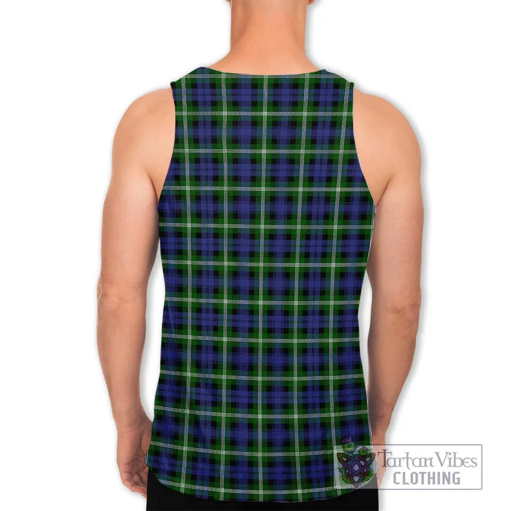 Baillie (Bailey) Tartan Men's Tank Top with Family Crest DNA In Me Style