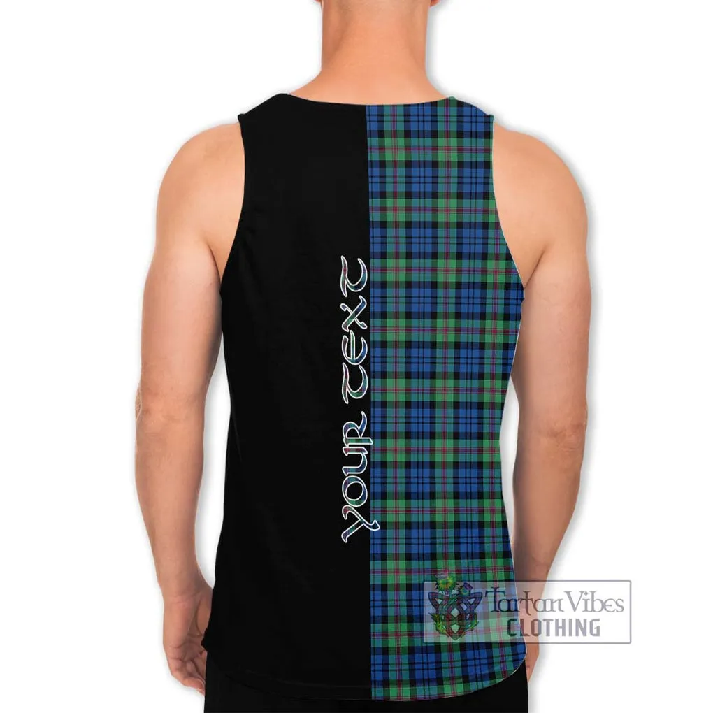 Baird Ancient Tartan Men's Tank Top with Family Crest and Half Of Me Style