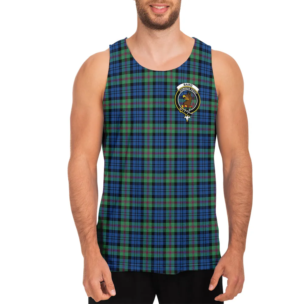 Baird Ancient Tartan Mens Tank Top with Family Crest