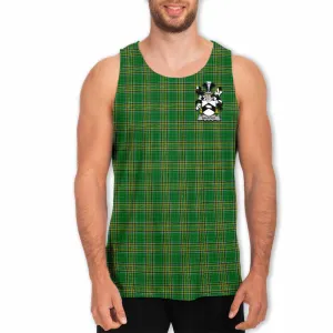 Balfour Irish Clan Tartan Men's Tank Top with Coat of Arms