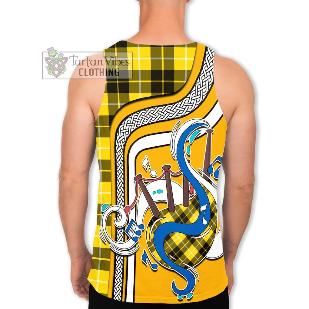 Barclay Dress Modern Tartan Men's Tank Top with Epic Bagpipe Style