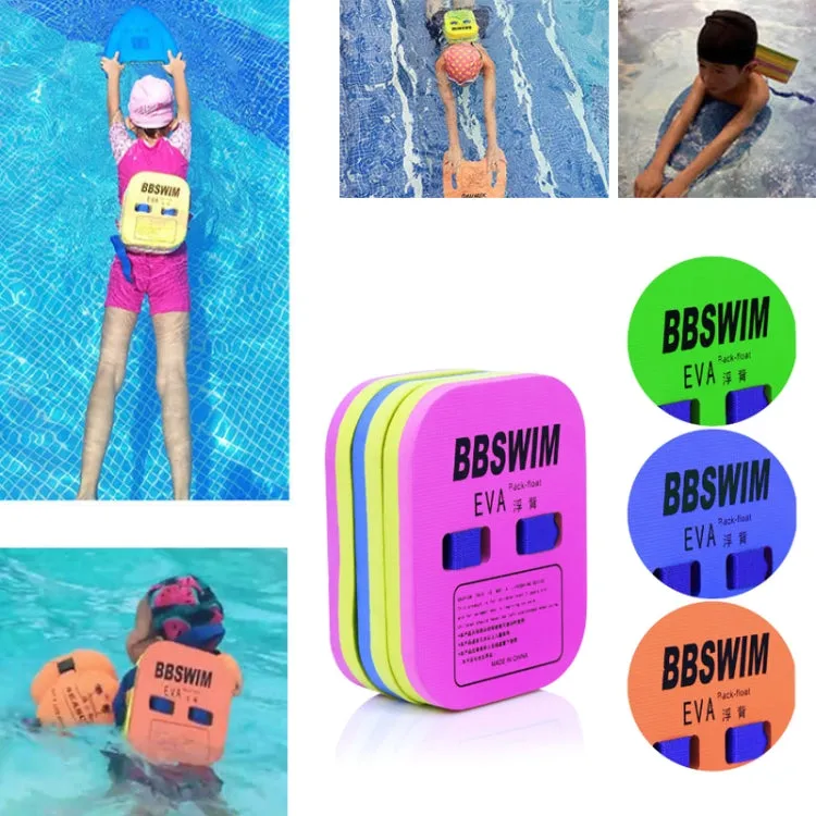 BBSWIM Swimming Back Flotation Board Swimming Buoyancy Aids, Color: Medium Green