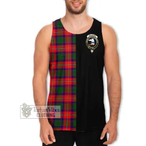 Belsches Tartan Men's Tank Top with Family Crest and Half Of Me Style