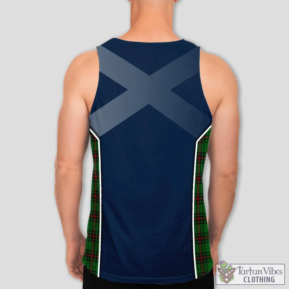 Beveridge Tartan Men's Tanks Top with Family Crest and Scottish Thistle Vibes Sport Style