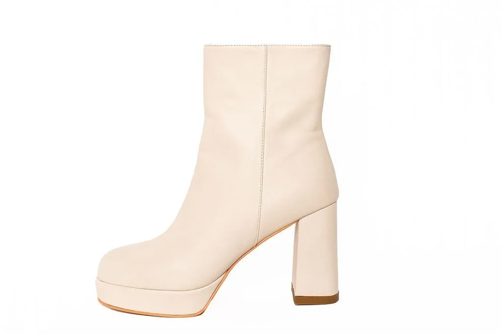 Bex Platform Boot Cream