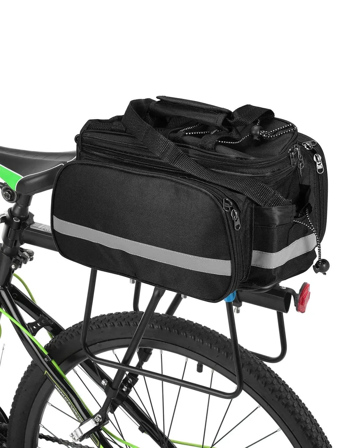 Bicycle Rear Seat Bag Multifunction Waterproof MTB Bicycle Pannier Bag Bike Rack Bag With Rain Cover