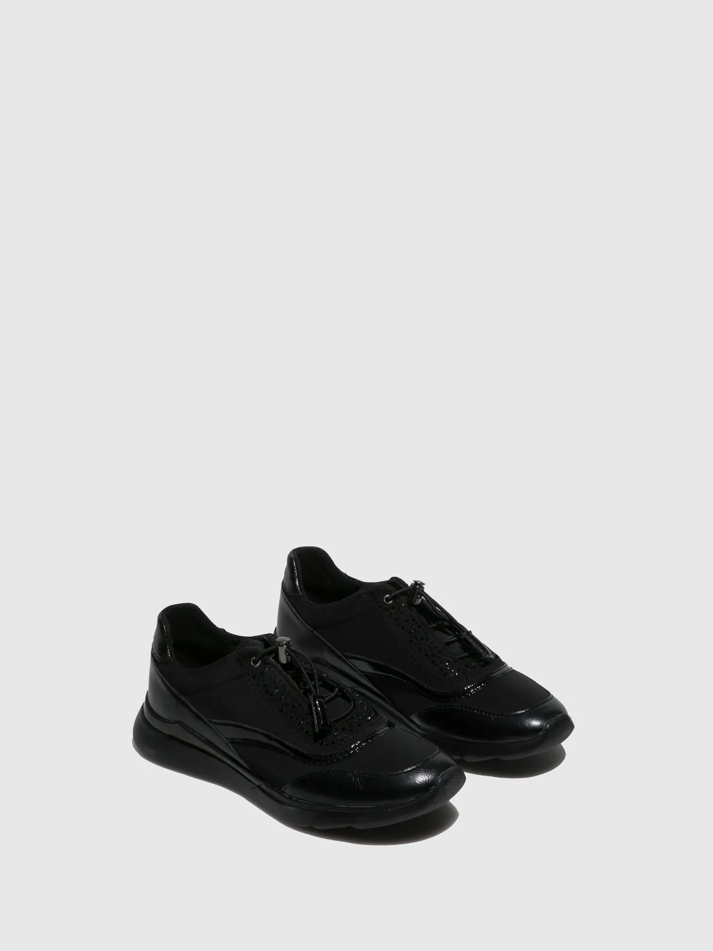 Black Elasticated Trainers