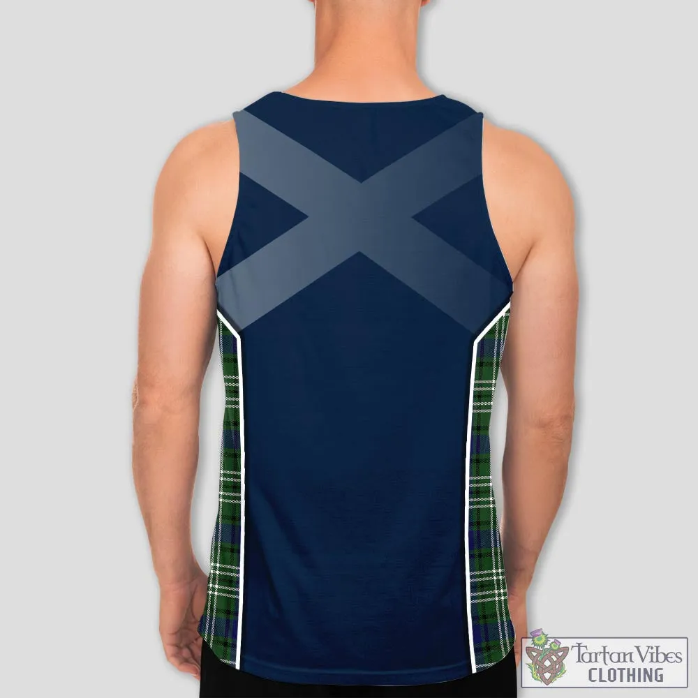 Blyth Tartan Men's Tanks Top with Family Crest and Scottish Thistle Vibes Sport Style