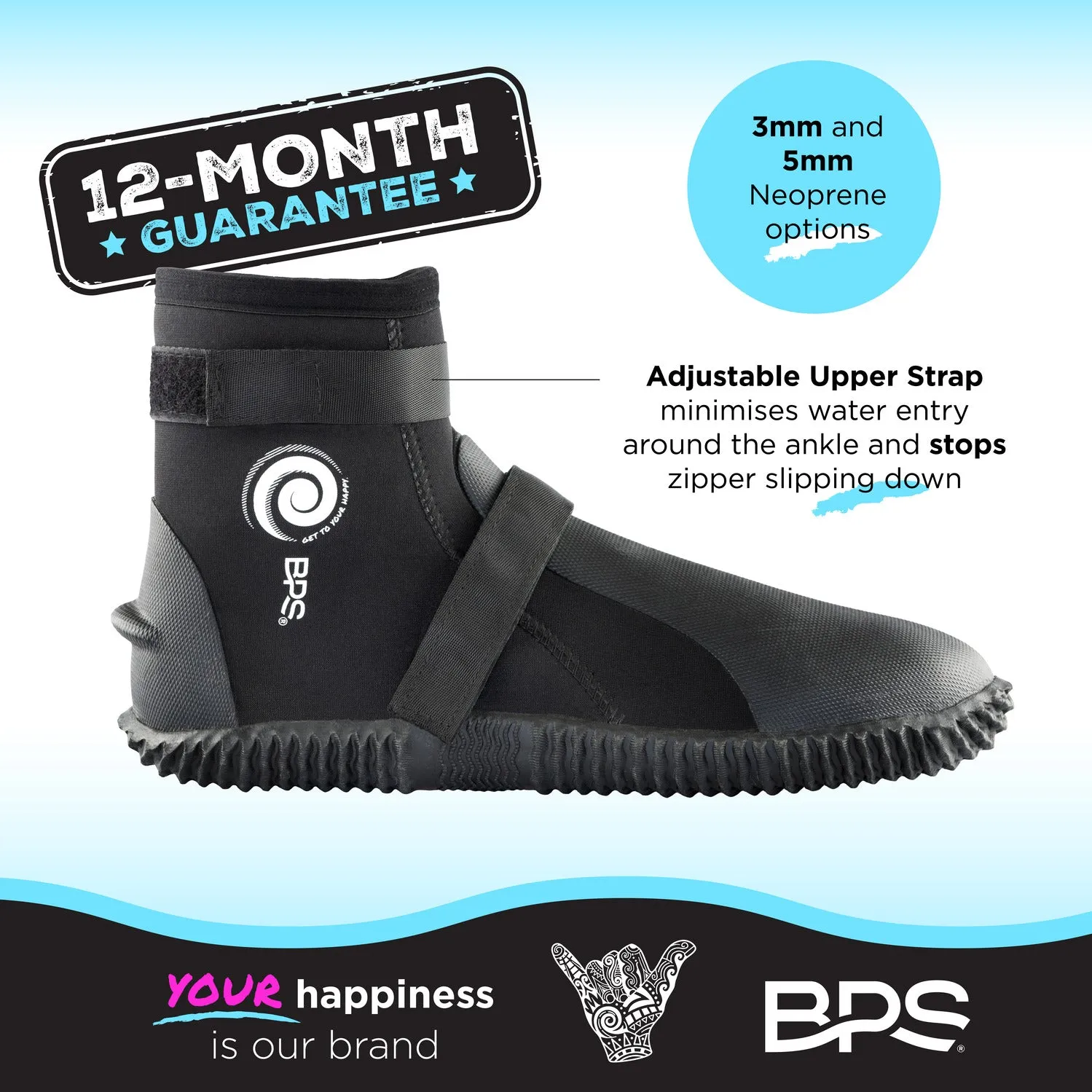 BPS 5MM Diving Boots