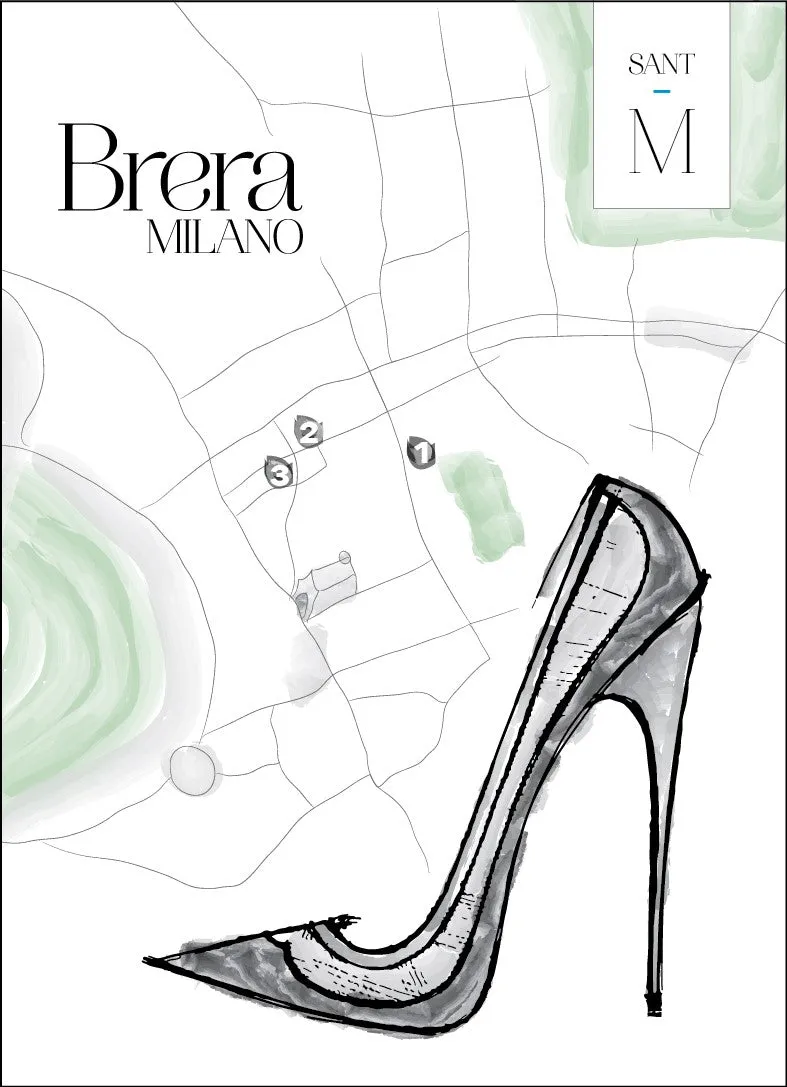 Brera Nappa Rossa Flats