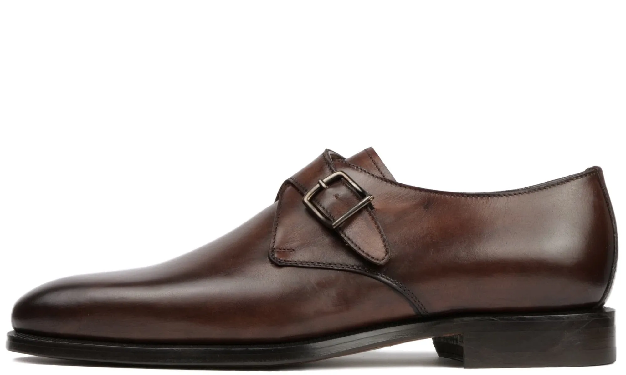 Brooklyn Single Monk Strap Brown