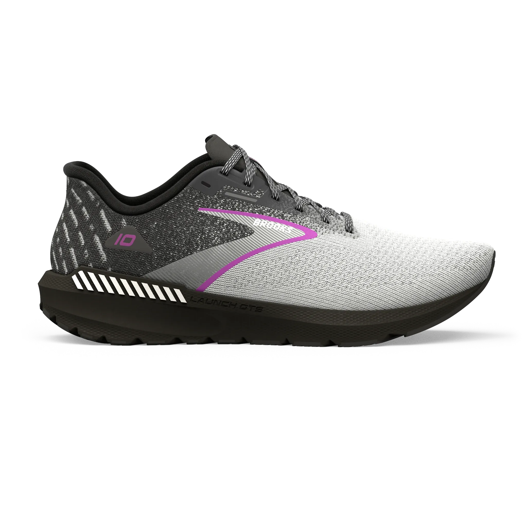 Brooks | Launch GTS 10 | Women's | Black/White/Violet