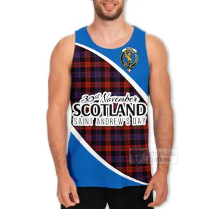 Brown (Broun) Family Crest Tartan Men's Tank Top Celebrate Saint Andrew's Day in Style