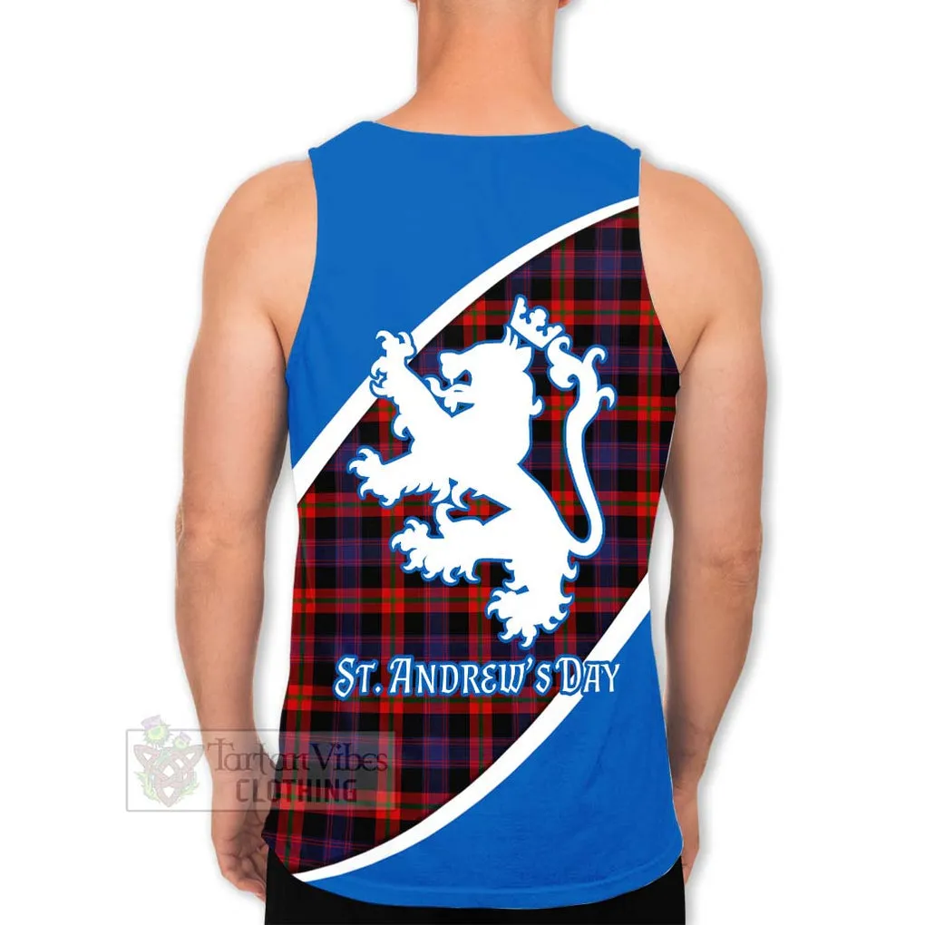 Brown (Broun) Family Crest Tartan Men's Tank Top Celebrate Saint Andrew's Day in Style