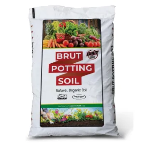 Brut Organic Potting Soil, 1 CF,  Indoor and Outdoor Container Plants